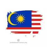 Vettore di bandiera malese