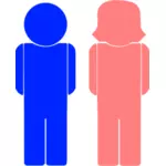 Icone maschili e femminile