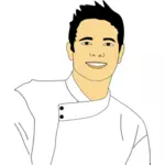 Portret van de mannelijke chef-kok