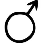 Mužské symbol Klipart