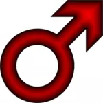 Mužské symbol vektorový obrázek