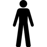 Simbol masculin silueta