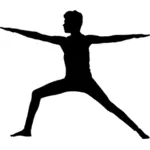 Człowiek robi joga