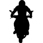 Muž na motorce
