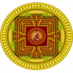 Mandala mit Buddha