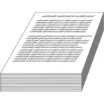 Svart-hvitt bilde av manuskriptet