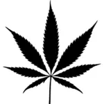 大麻剪影图像