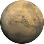 Planète Mars vector image