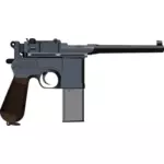 Pistole Mauser C96 vektorový obrázek