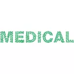 Medicinsk cannabis typografi