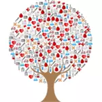Medical ikony drzewa