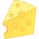중간 치즈 슬라이스