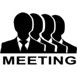 Meeting-Vektor-silhouette