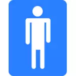 Sinal de banheiro masculino vector clipart