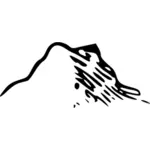 Vector tekening van berg map-element