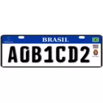 Brasilianske registrering plate vektorgrafikk