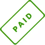 Paid Business Stamp Vector