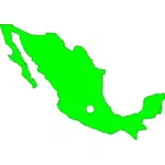 Контурная карта Мексики