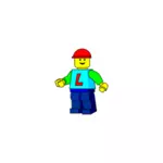 Een Lego Minifig vector afbeelding