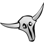 Cranio del bestiame minimalista