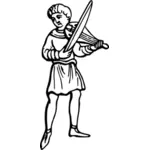 Anglosajón juglar vector de la imagen