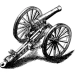 Vintage machine gun image