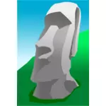 Moai grafiki wektorowej