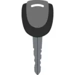 Imagem de vector preto e cinza da chave da porta de carro
