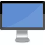 आधुनिक चौड़े डेस्कटॉप वेक्टर छवि