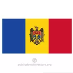 Moldaviska vektor flagga