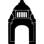 Monument van de revolutie in Mexico vectorillustratie