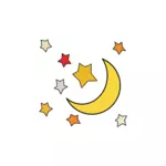 Gwiazdy i księżyc