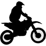 Motocross-silhouette