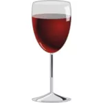 Pahar de vin roşu grafică vectorială