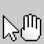 MultiTouch-Schnittstelle Pixel Thema Maus Hand