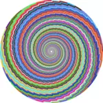 カラフルな渦巻きベクトル画像