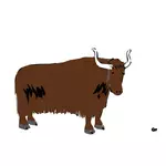 Vektorbild av en bison