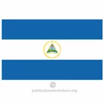 Векторный флаг Никарагуа