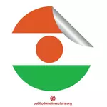 Autocollant drapeau Niger
