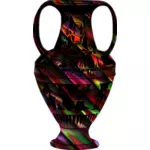 Colorful vase sketch