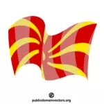 Flaga państwowa Macedonii Północnej