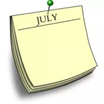 Catatan bulanan - Juli