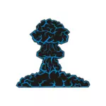 蘑菇云矢量图像