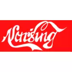 Vektorgrafik med Coca Cola omvårdnad logotyp