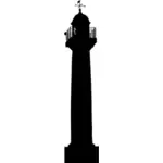 Gözetleme kulesi silueti