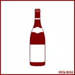 Rød flaske vin bilde