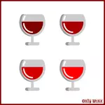 4 つのワイングラス