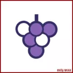 Wijn en druiven symbool