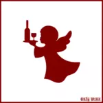 Wine angel image