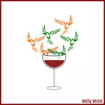 Kuşlarla şarap